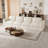 Wide Corduroy Compression Modular 4-Seater Sofa With No Assembly Required-1498696820