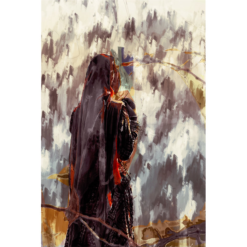 Herriman Girl With Traditional Clothes - Wrapped Canvas Print, 46cm H x 30cm W x 3.8cm D