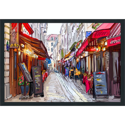 « restaurants », impression encadrée