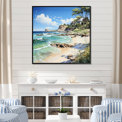 Plage contrastante pointillisme I