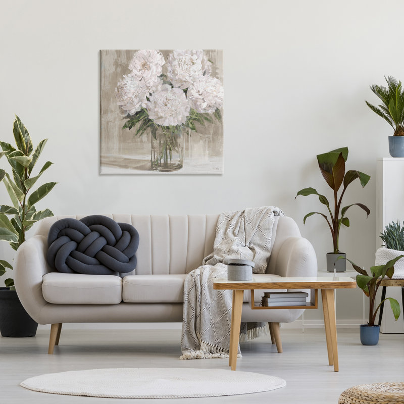 Peony Blooms Canvas, design par Amber Sterling, H 30 po x l 30 po