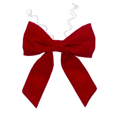12" x 15" Red Velvet Bow UV