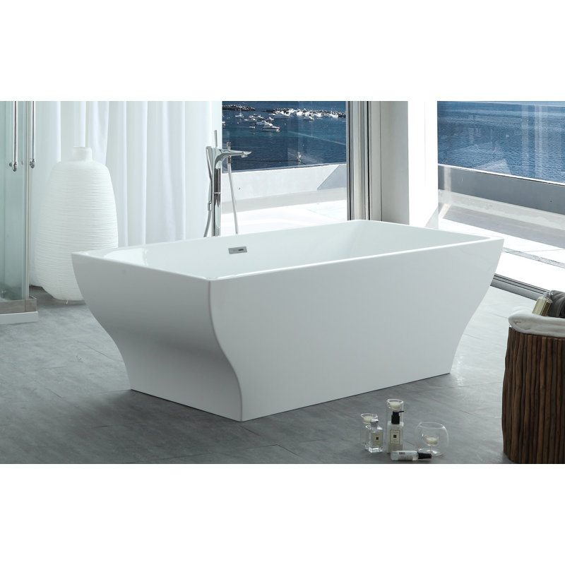 Baignoire de trempage autoportante 71 po x 32 po Hera