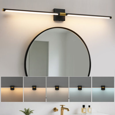 48 Inch Dimmable LED Vanity Light Bath Bar, 360° Rotatable, Damp Rated 
