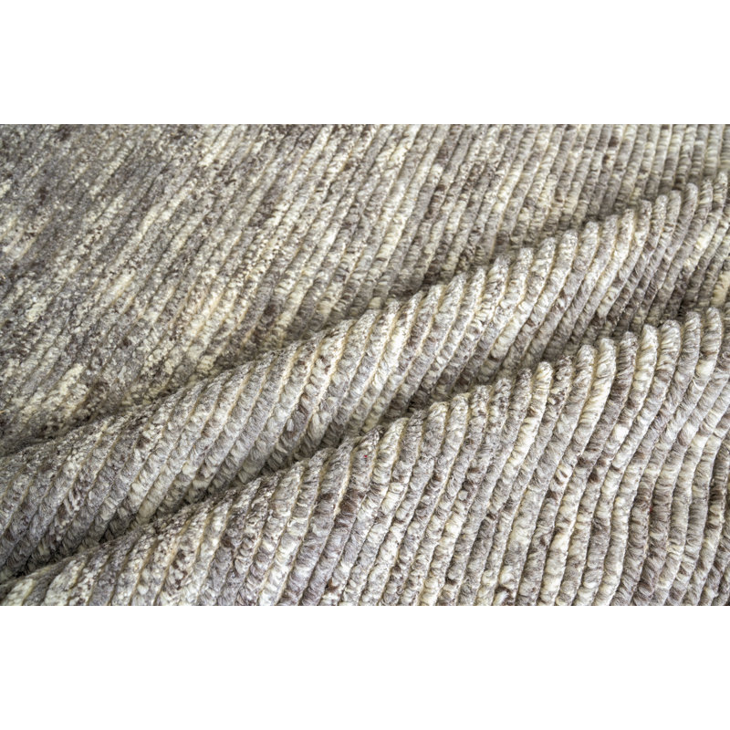 Kaza Wool Striped Area Rug, Rectangle 6' x 9'