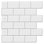 Carreaux de dosseret auto-adhésif 12 po x 12 po pour cuisine, carreaux de mur blancs auto-adhésifs, 10 feuilles