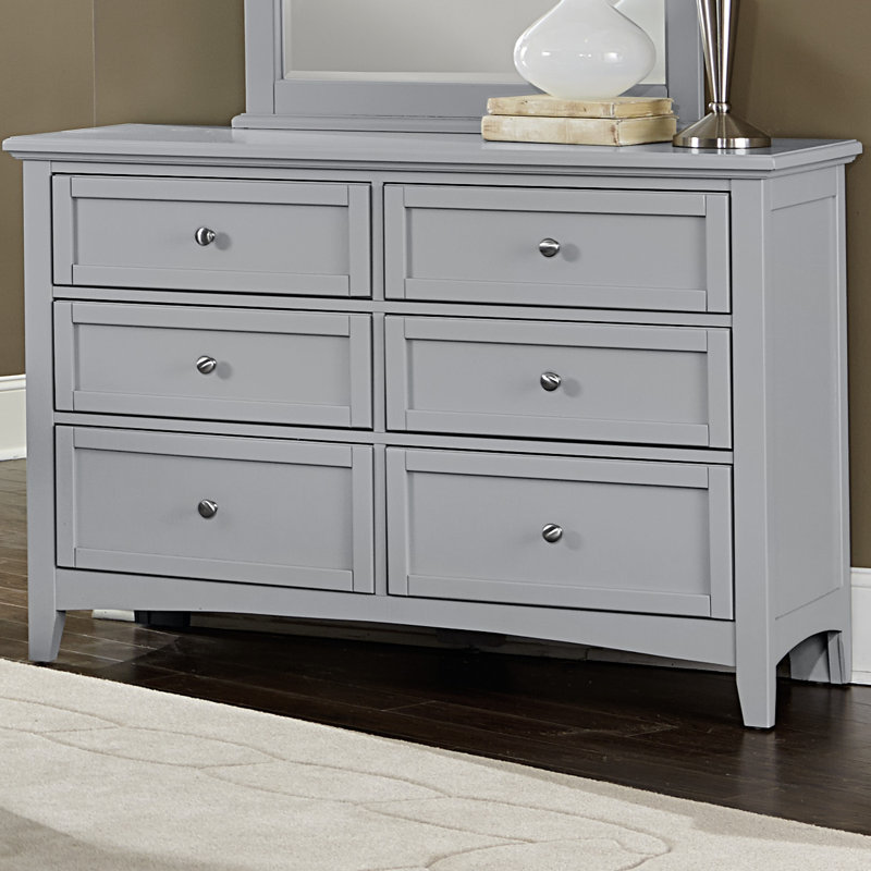 Aqib 52'' W 6 - Drawer Dresser, Urban Gray