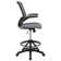 Mid-Back Mesh Ergonomic Drafting Chair with Foot Ring and Flip-Up Arms