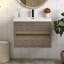Meuble-lavabo mural 30 po avec lavabo-626458570