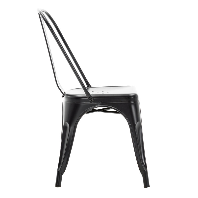 Chaise de patio empilable Wynn, Noir