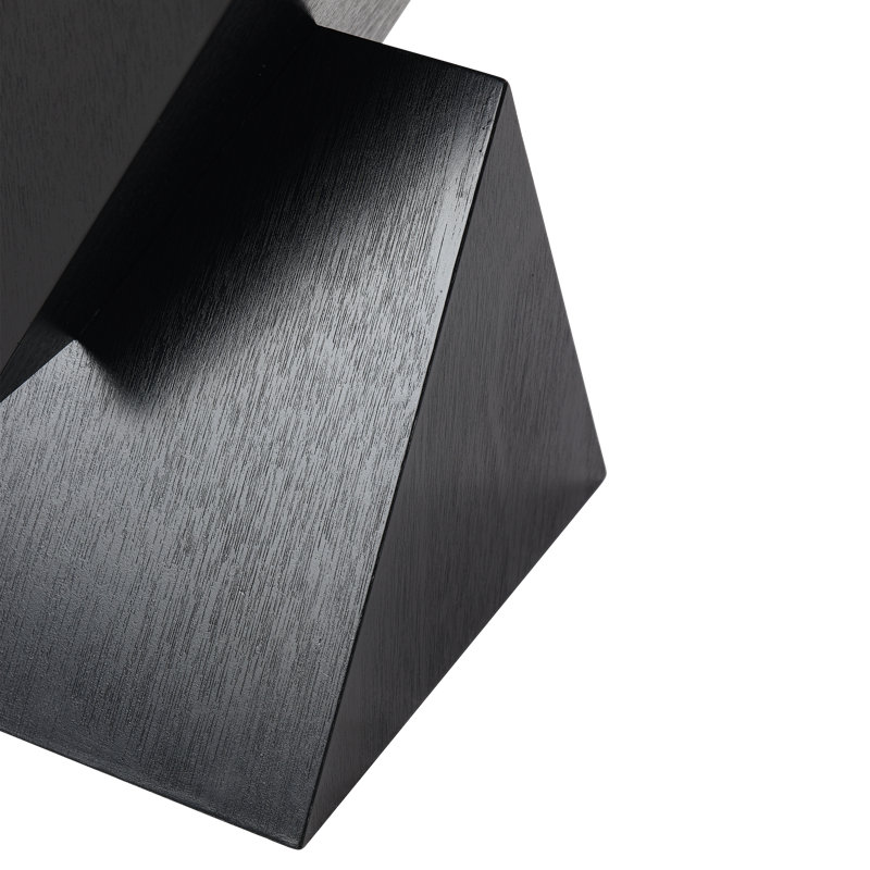 Table de bout à motif géométrique Modern Farmhouse, Black