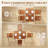 5-Piece Solid Wood Dining Table Set for 4, Farmhouse Kitchen Table and Chairs for Small Space, Dining Room, Breakfast Nook, Walnut