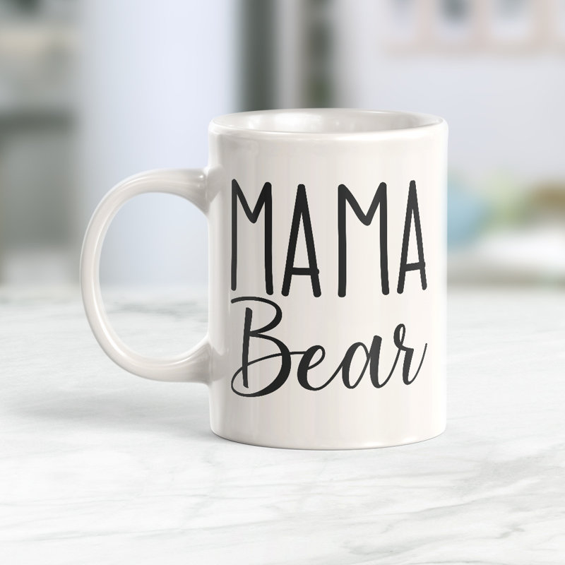 Tasse à café, 11 oz, Plastique, Maman ours