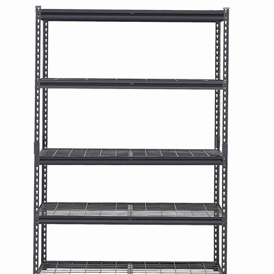 Tablettes de rangement Étagères de garage robustes réglables à 5 niveaux 3000 lb