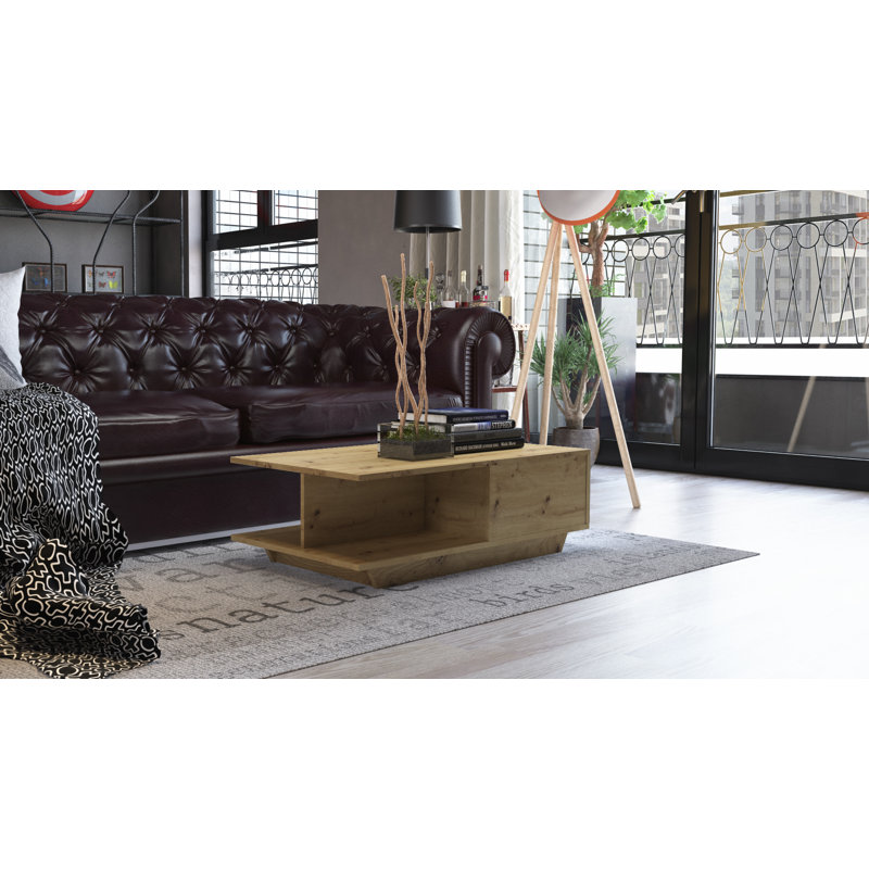 Theresa Coffee Table with Storage, Artisan Oak