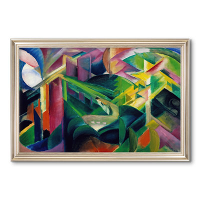 Deer in a Monastery Garden (Reh im Klostergarten), 1912-Franz Marc-Custom Framed Canvas