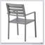 Ensemble de chaises de salle à manger d'extérieur modernes en aluminium, durables et élégantes pour un patio et un jardin