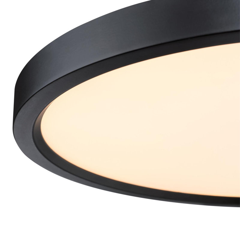 Acrylic LED Flush Mount, Selectable Color Temperature, Black