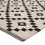 Byrne Geometric Handmade Flatweave Wool Black/Ivory Area Rug-161090695