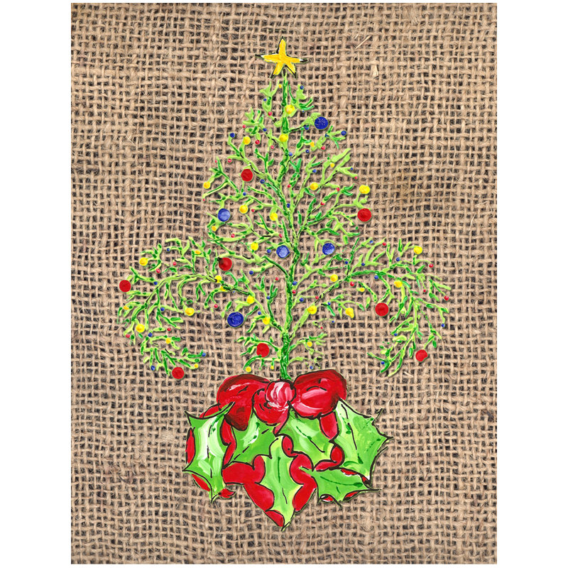 Arwan Double Sided 40'' H x 28'' W Polyester Christmas House Flag