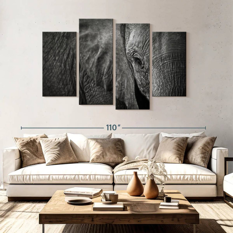 Brampt Elephant Eye, 54" H x 84" W
