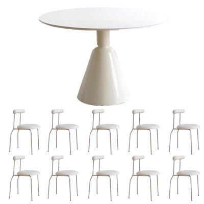 Chaise de table ronde simple Butter Wind