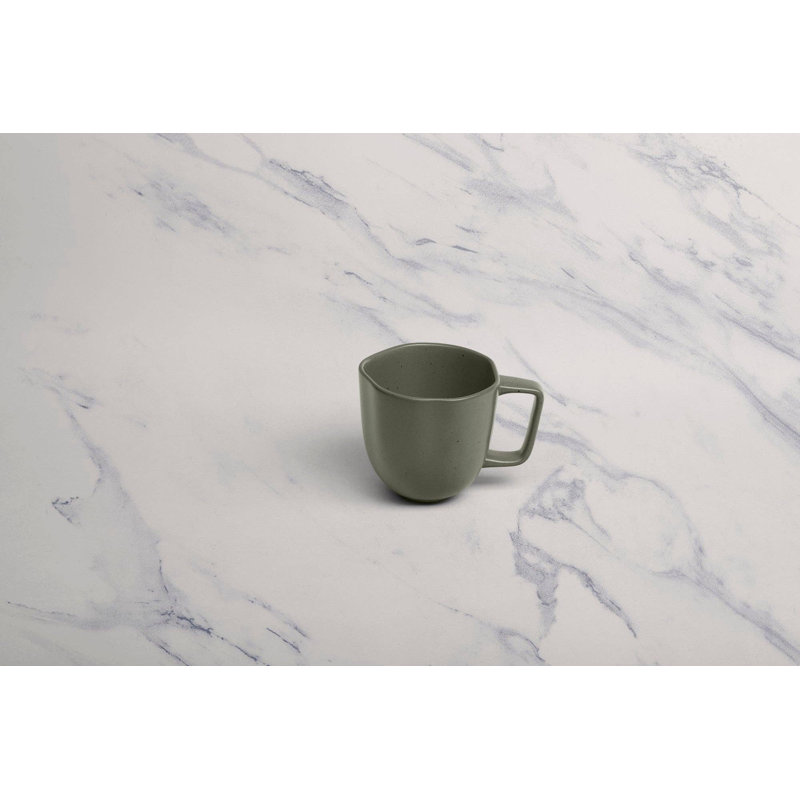 EARTH MIST GREEN Premium Porcelain Non Stackable Cup , Mist Green, 9oz