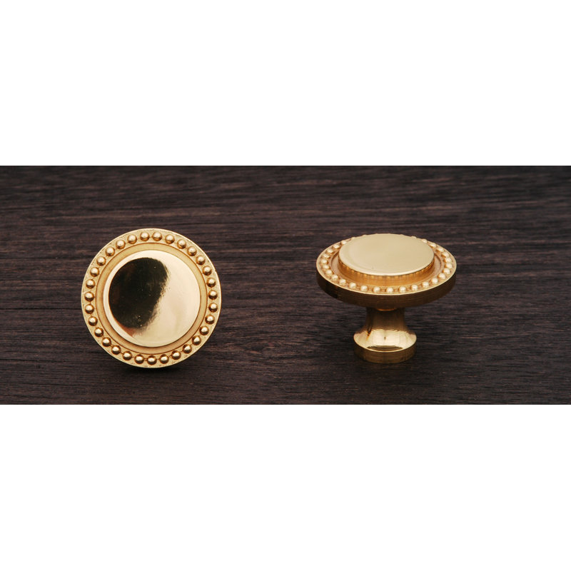 CK Series 1 1/4" Diameter Mushroom Knob, Polished Brass