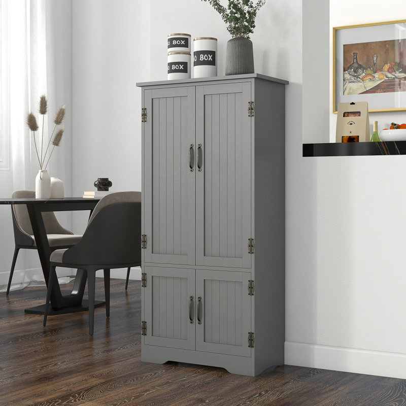 HOMCOM 48.5"  Kitchen Pantry Cabinet