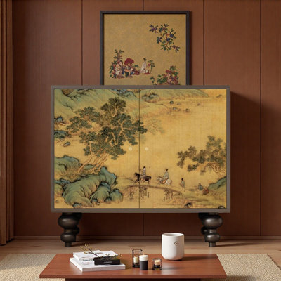 Vintage Chinese Style Entryway Storage Cabinet