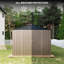 Grande remise de jardin en métal 8 x 12 pieds