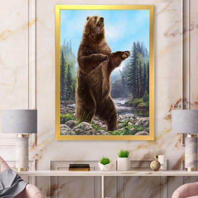 " Bear Standing Bear " Painting Print