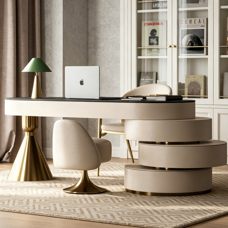 Bureau italien minimaliste, H 29,53 po x l 62,99 po x P 25,59 po