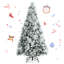 Arbre de Noël vert floqué / givré-1421938499