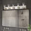 Barre d'éclairage de salle de bain 5 lumières Yazlyn-87776945