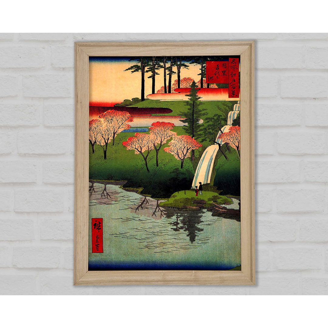 Hiroshige Chiyogaike Teich - Einzelner Bilderrahmen Kunstdrucke