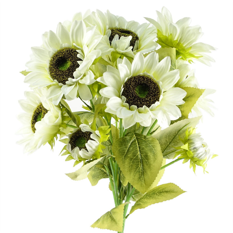 Plastic, Silk Artificial Arrangement, White