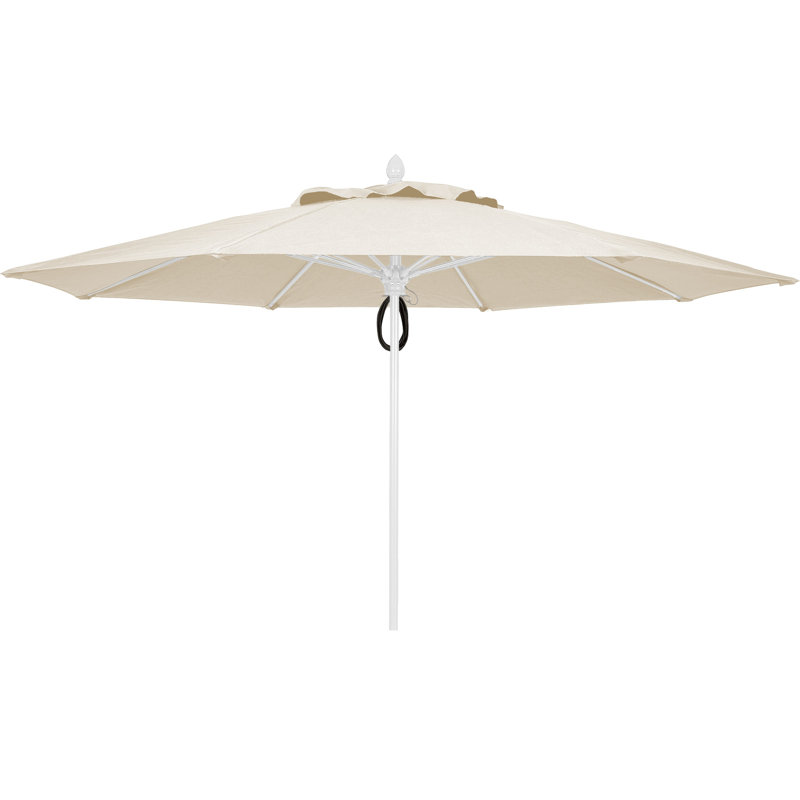 Parasol de marché 11 'Prestige, Blanc, Sunbrella® naturel