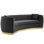 Modway Silver Orchid Perez Curved Velvet Sofa