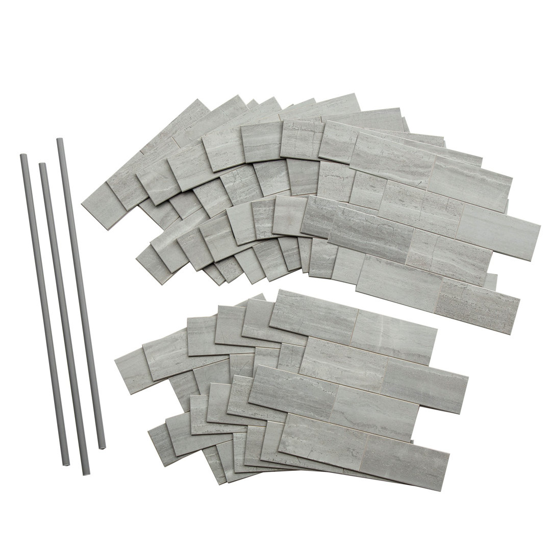Aspect Peel and Stick Collage Tile  Kit (15 Sq Ft Kit) Aspect 