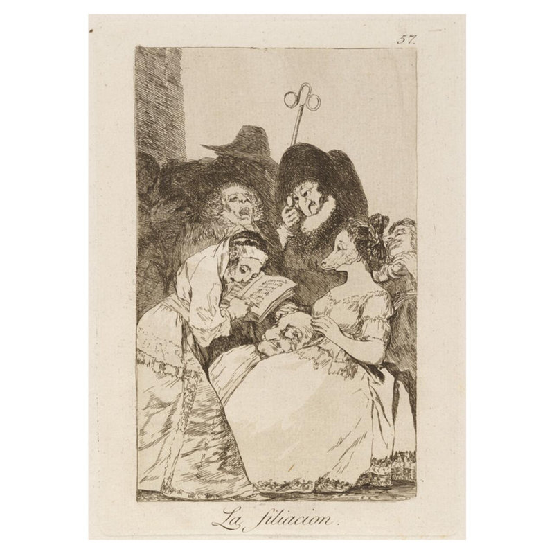 La filiacion. (The filiation.) Par Francisco de Goya - Estampe numérique, H 40 po x l 32 po