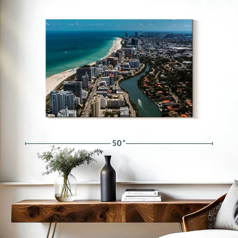 Rorry Miami South Beach View, 26" H x 39" W
