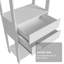  Étagère de rangement pour le garage avec 2 tiroirs et armoire de rangement polyvalente pour outils L 27 po - Blanc-2016901983