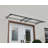 Palram - Canopia Aquila 10 ft. W x 3 ft. D Acrylic Galvanized Steel Convex Door Awning Gray/Clear-16618796