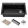 33 in. KRAUS Bellucci Workstation Drop-In Granite Composite Single Bowl Kitchen Sink with Accessories