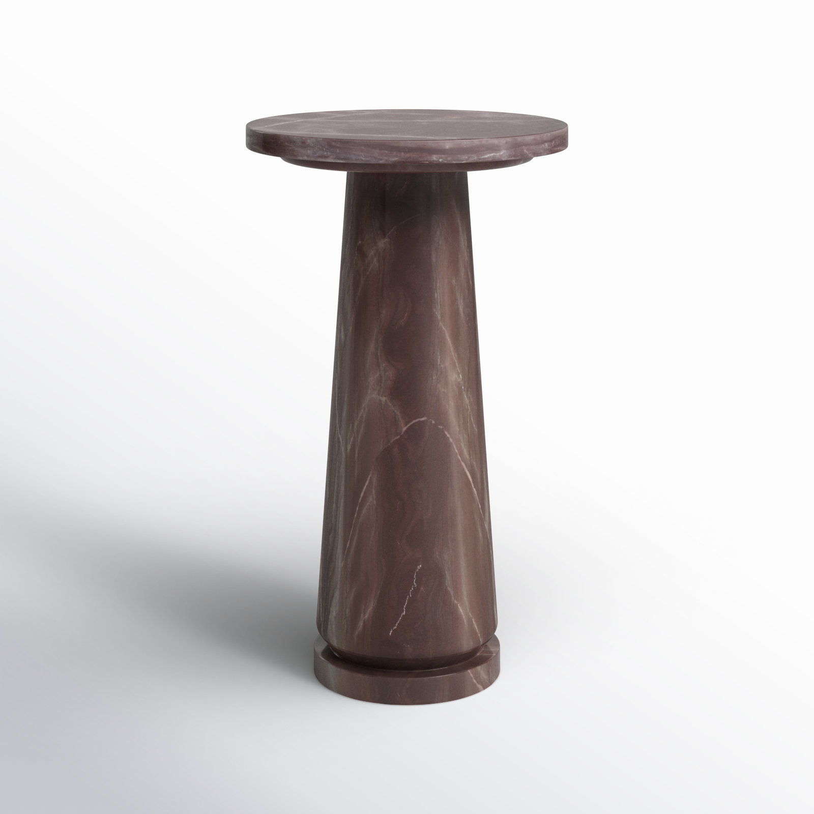 Daktari End Table, Maroon
