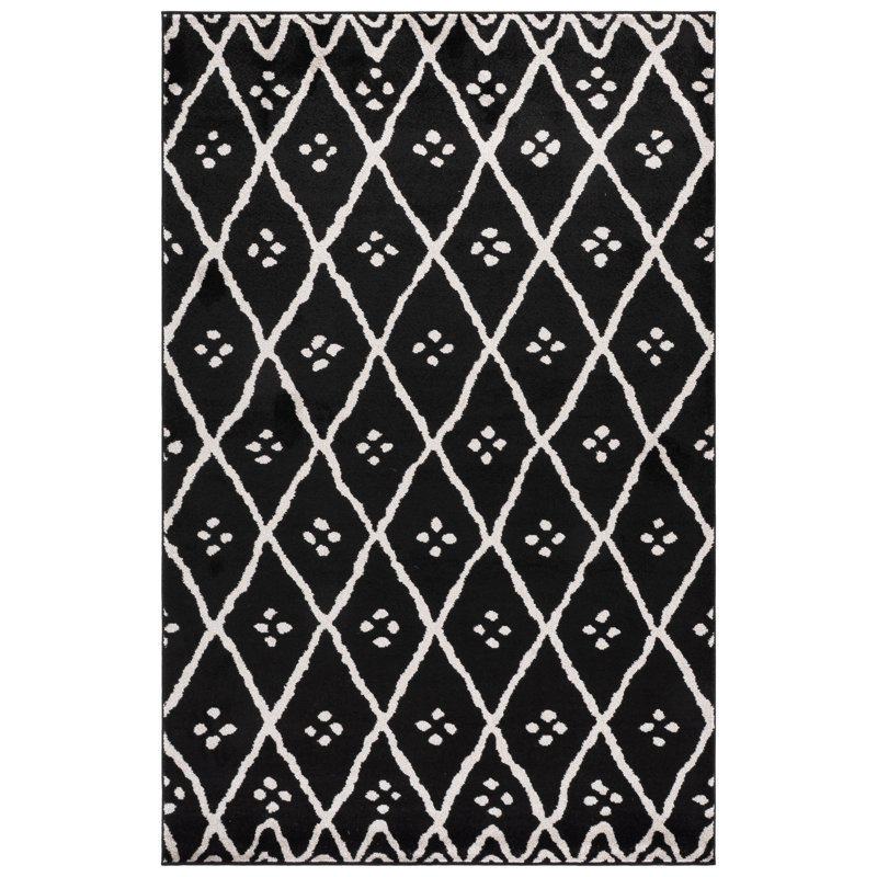 Nikki Performance Geometric Rug, Rectangle 5'3" x 8'