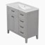 Meuble-lavabo sur pied simple 35,98 po Munazzah-1205366477