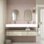 Ensemble de meuble-lavabo double mural 60 po Alysa-71095544