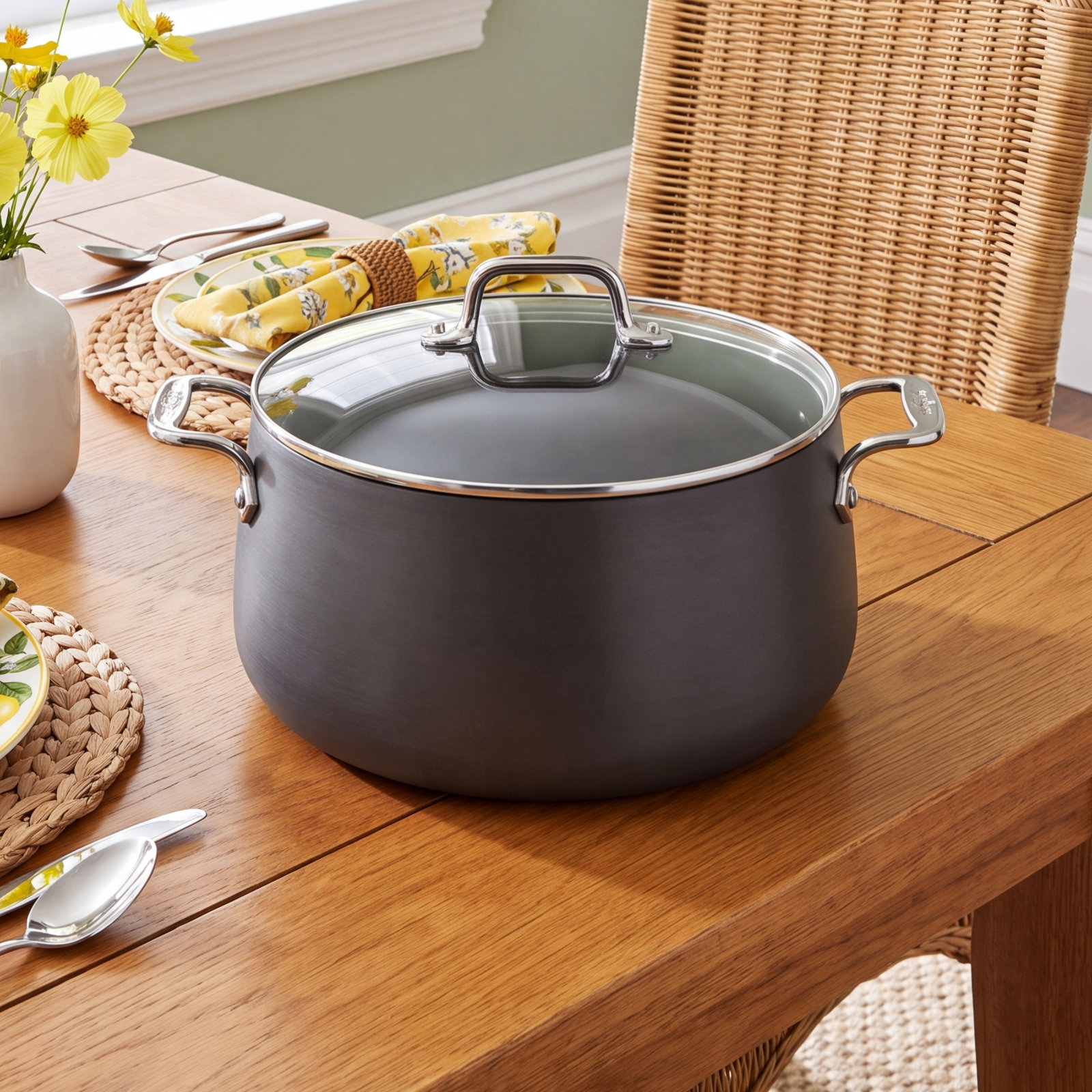 All-Clad HA1™ Aluminum Stock Pot with Lid, 8 qt.